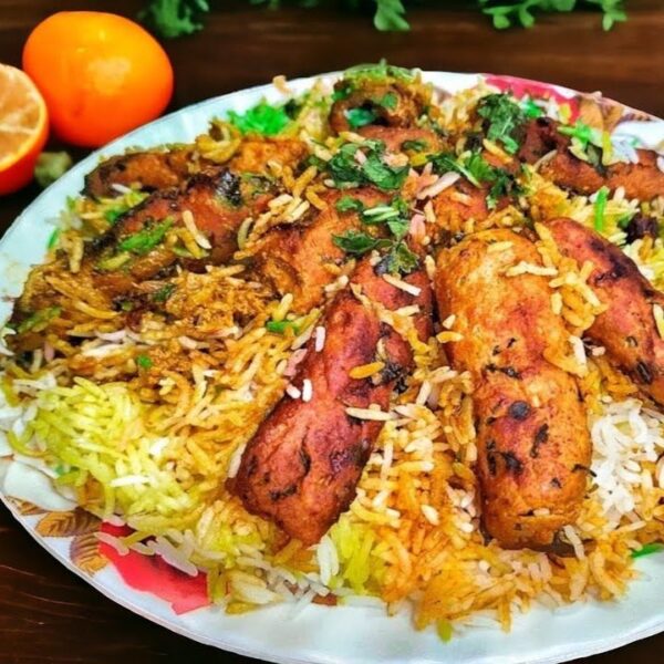 CHICKEN SEEKH KABAB BIRYANI